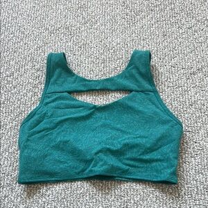 Lululemon Athletica Green Sleeveless Crop Sports Bra
